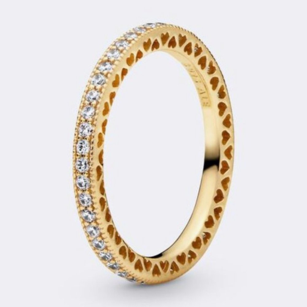Pandora Sparkle & Hearts Ring